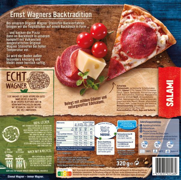 Original Wagner Steinofen Pizza Salami Online Kaufen Bei Combi De